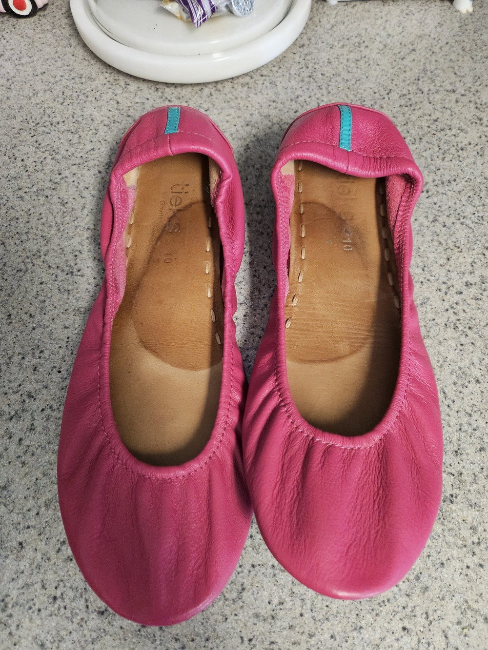 Tieks Women’s Pink Leather Ballet Flats